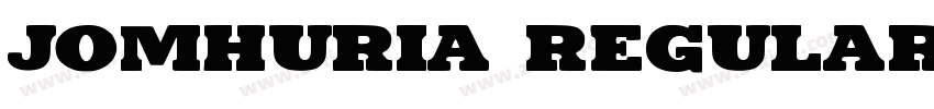 Jomhuria Regular字体转换